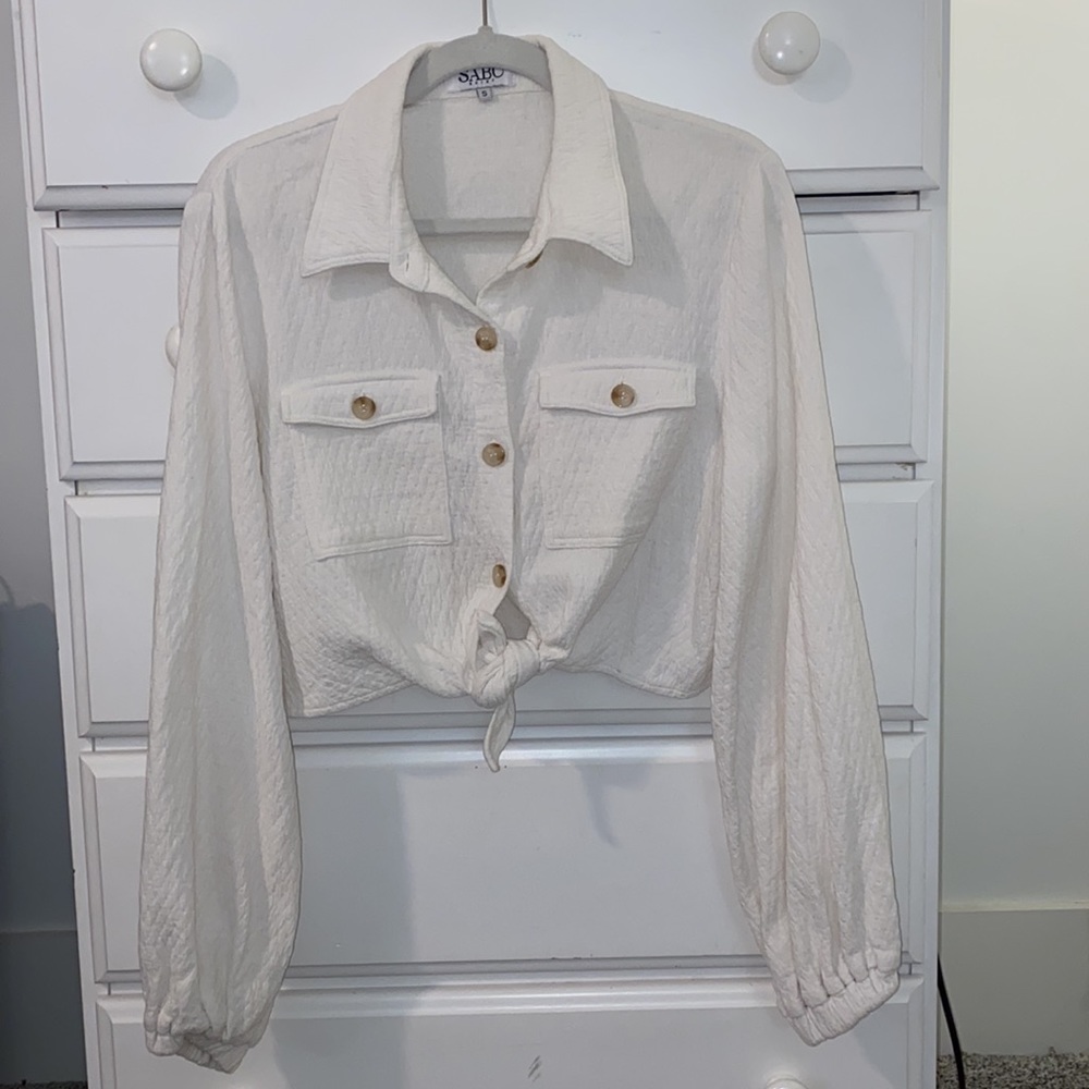 SABO Skirt Women’s Cream Shirt Size Small